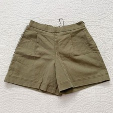 Zara Girls' Linen-Blend Shorts Sz 10 