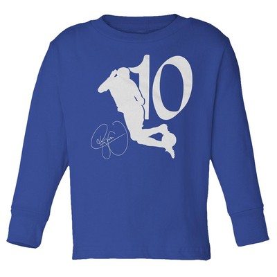 Neymar Jr. 10 Rainbow Flick - Soccer Star Tribute Toddler Long Sleeve T-Shirt