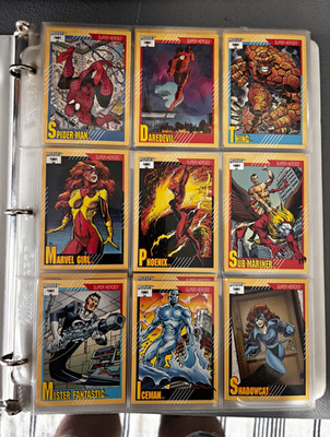Impel 1991 Marvel Universe Series 2 Complete set 162 card with extras