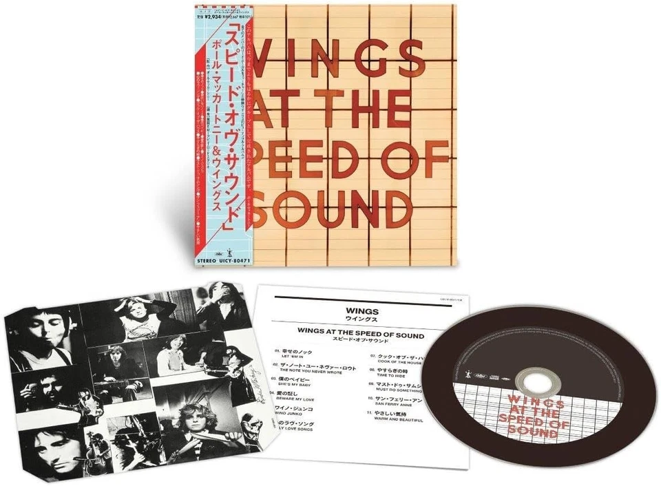 CD New McCARTNEY & WINGS WINGS AT THE SPEED OF SOUND 2024 JAPAN MINI LP SHM Foto 2 de 2