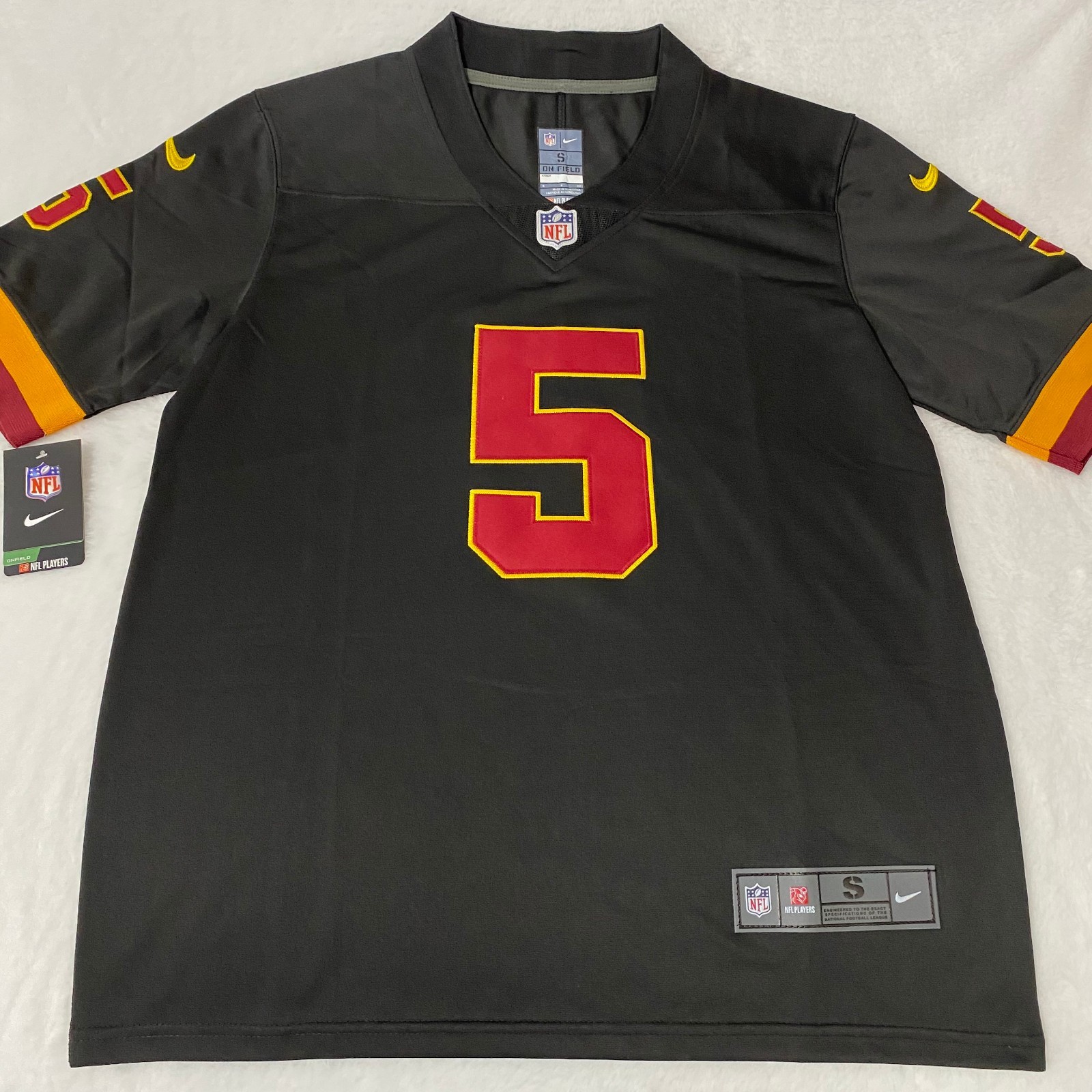 Jayden Daniels #5 Black Embroidered Jersey Sizes S-4XL
