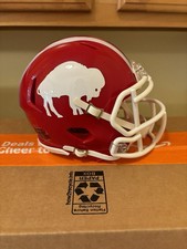 Buffalo Bills Custom Red Throwback Mini Footb...