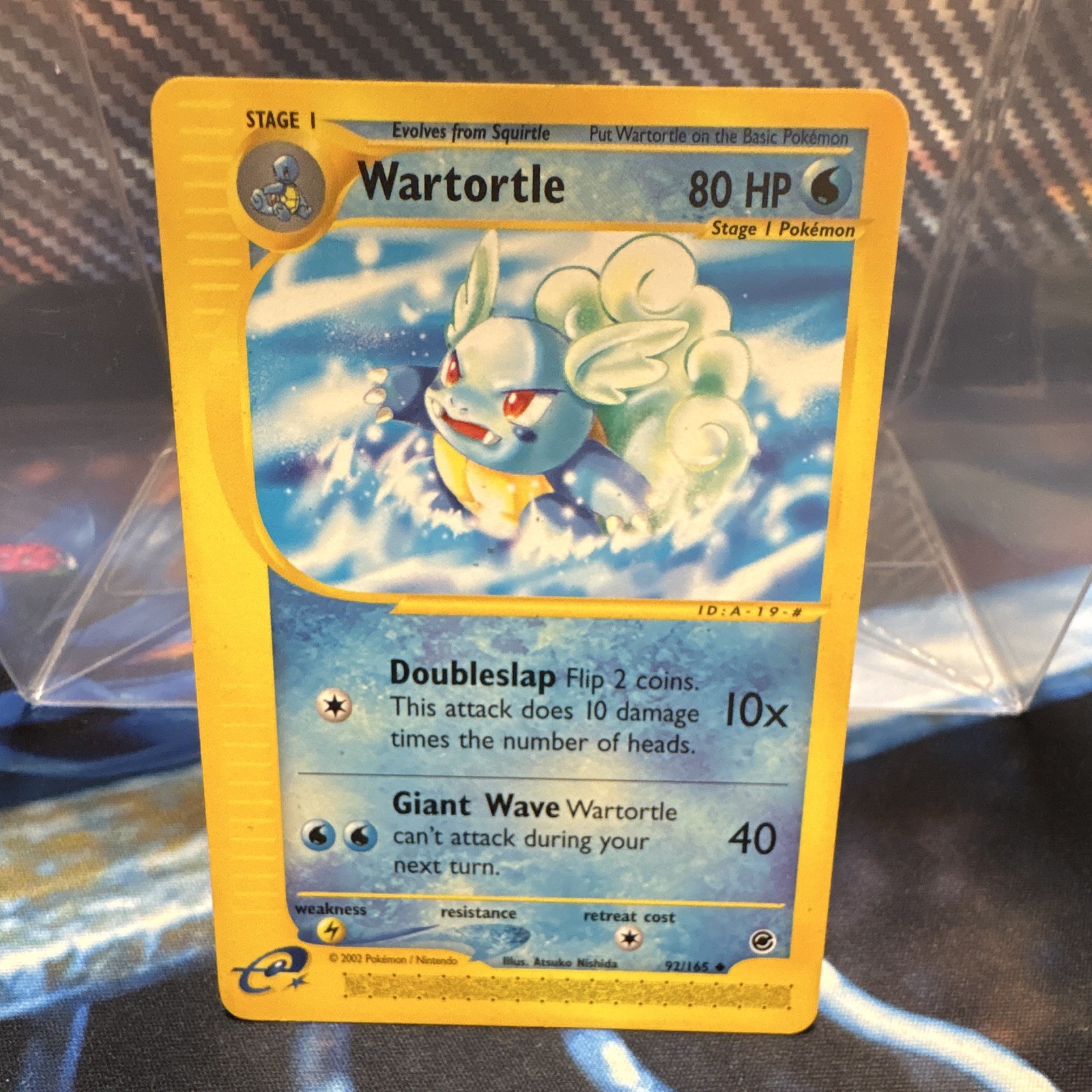 Pokemon TCG Wartortle 92/165 Expedition Base Set E-Reader Regular