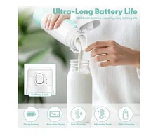 Portable Bottle Warmer for Travel,Portable Milk Warmer for Baby-12oz Ceramic