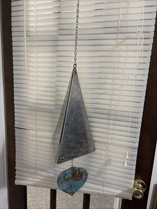 Rare Vintage David Paul Bacharach Wind Bell 15” Steel and Patinated Copper