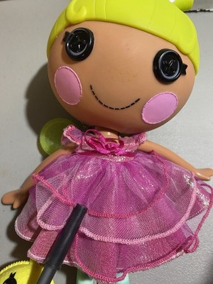 Lalaloopsy Littles Doll- Twinkle N. Flutters and Pet Baby Firefly, 7 Fairy Doll with Pink/Blue Outfit & Accessories, Reable Hoe Playset- Gifts for Kids, Toys for Girls Ages 3 4 5