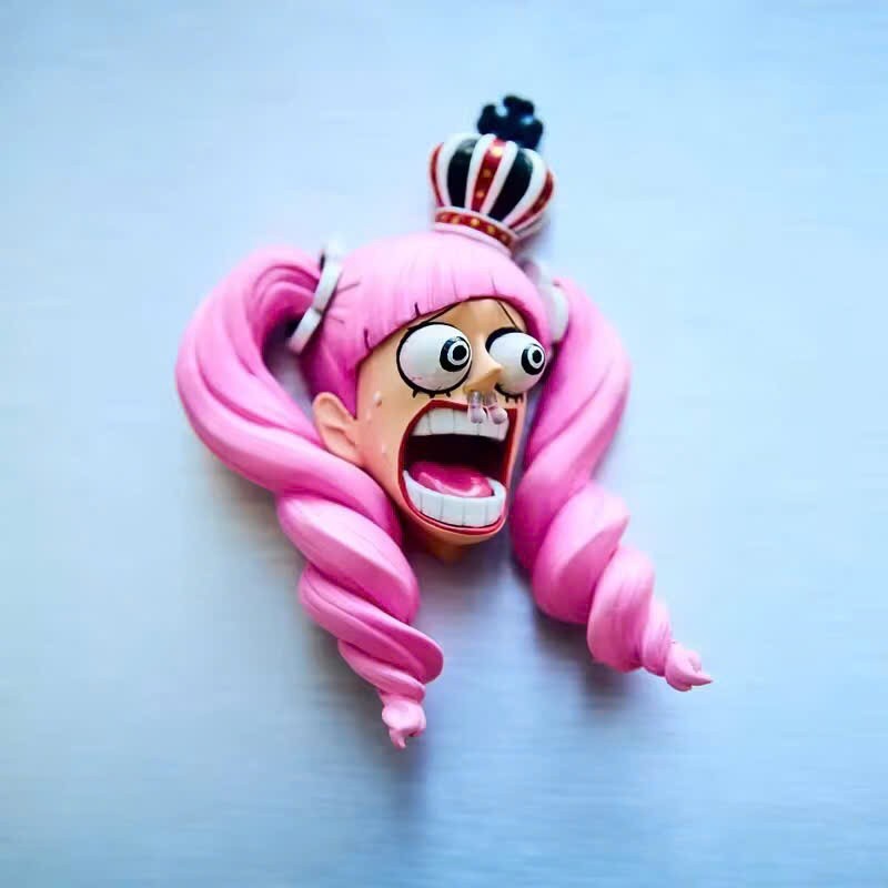 AUTHENTIC ONE PIECE SHOCKING FACE FRIDGE MAGNET JAPANESE BANDAI