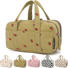 Large Pencil Case Pouch, Extra Big Pencil Bags with Zipper, Cute Corduroy Pencil