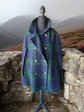 Talbots 1X Tatan Blackwatch Cape,lined,very W...