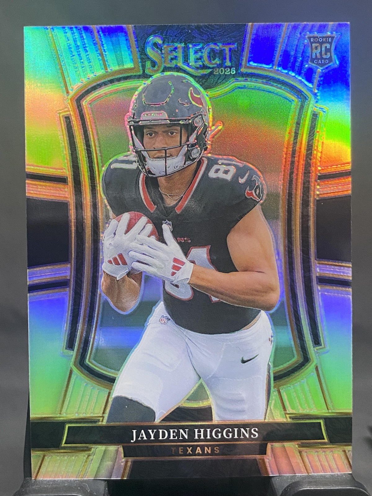 2025 Panini Select #136 Jayden Higgins Silver Prizm Shock