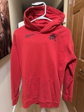 Abercrombie Kids Boys Hoodie 15/16 Red Logo Sweatshirt Excellent Condition