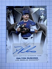2025 Topps Dalton Rushing Baseball Stars Auto Rookie Card #BSAU-DR Dodgers (RC)