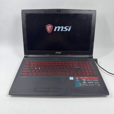 Broken MSI GL62M MS-16J9 15.6'' i7-7700HQ 2.8GHz 8GB RAM GeForce GTX 1050 Ti READ
