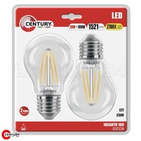 E27 Led Filament Birnen - Incanto - A70 - 10W (= 100W) 2700K - 2Er Blister