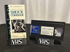 SHOCK CORRIDOR (VHS - Home Vision Cinema) Samuel Fuller film, Blockbuster labels