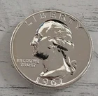 1961-P Proof Washington Quarter 90% Silver #2