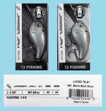 13 FISHING JABBER JAW - Black Back Shad - 5/8 oz JJC60-79-81 NEW (2 Pack) C1
