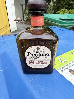Don Julio 1942 anejo Tequila Empty Bottles Unrinsed