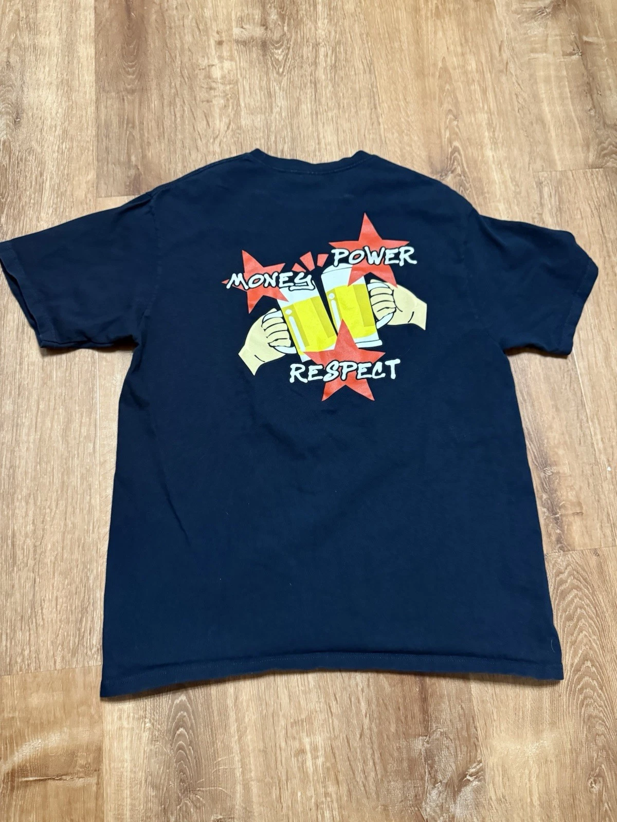 Tee shirt homme Supreme Money Power Respect taille L bleu marine