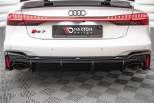 Street+ Heck Ansatz Diffusor passend für Audi RS7 C8 (mit AHK) schwarz Hochglanz