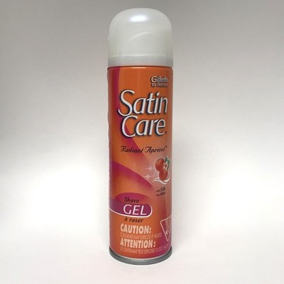 Gillette Satin Care RADIANT APRICOT Shave Gel, 7oz | VINTAGE HTF DISCONTINUED