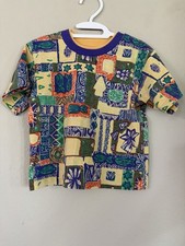 VINTAGE Okie Dokie 3T Multicolor Geometric Sh...
