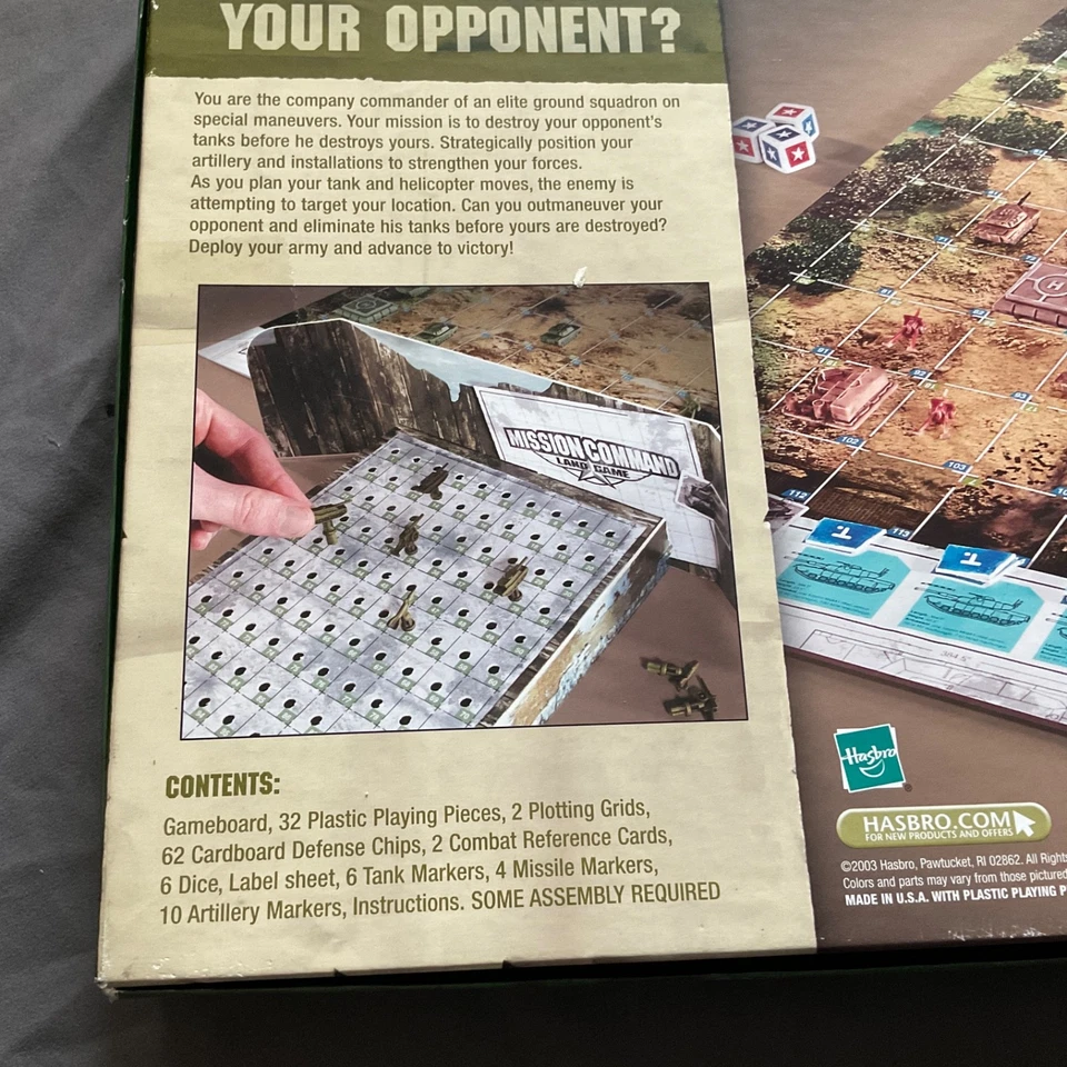 MB Mission Command Land Game Tactical War 8+ Vintage 2003 - Preloved GC - Image 4 of 4