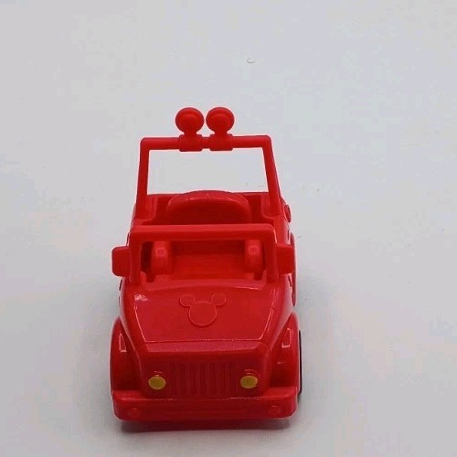 Disney Mickey Mouse Red Jeep With Black Mickey Tires Just Pl