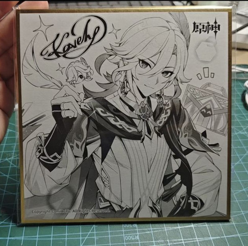 miHoYo Genshin Impact FES 2026 Kaveh Paper Card Official Shikishi