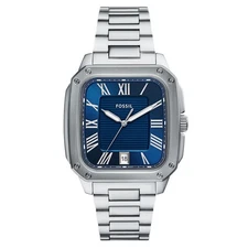 Fossil Men's Crosby Blue Dial Watch - FS6121