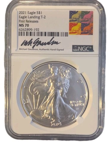 U.S. Mint American Eagle 2021 1 oz Silver MS 70 NGC Business Strike #6262899-192