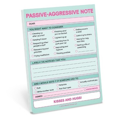 Knock Knock Knock Knock Passive Aggressive Nift (Other printed item) (UK IMPORT)