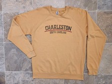 Charleston South Carolina Crew Neck Sweatshirt Large Yellow