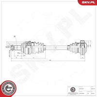 Antriebswelle Esen SKV 40SKV118 FüR BMW 3Er Touring E91 E90 E92 E93 1Er E81 E87