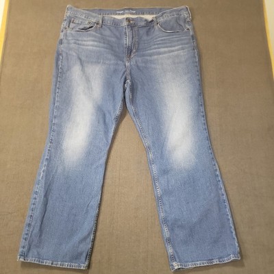 Old Navy Bootcut Jeans Mens 44x32 Light Wash Built-In Flex Denim