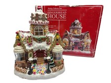 Holiday Collection 2006 Christmas Gingerbread House With Lights And Box, Vintage
