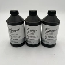 BRAND NEW!! Set of 3 BMW DOT 4 Motor Vehicle High Performance Brake Fluid 12 Oz