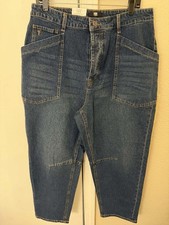 Frye Women's Barrel Jean Medium Wash Sz 10