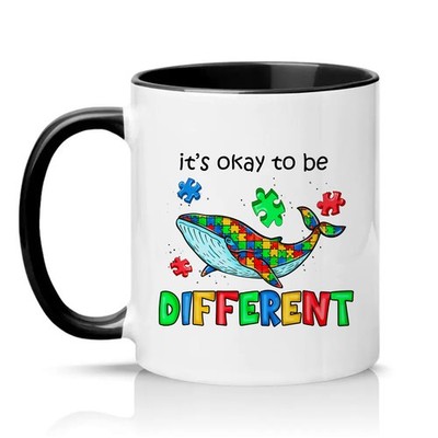Its Okay To Be Different Unisex 11oz Ceramic Mug Neurodiversity Autism Awareness