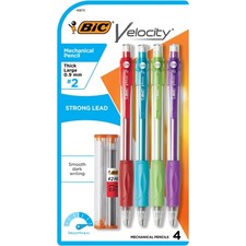 BIC Velocity Mechanical Pencil, 0.9 mm, 4 Count