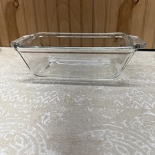 Veg.  Anchor Hocking Ovenware Loaf Pan 1.5 Qt. Glass Casserole Dish 5.25x9x2.75”