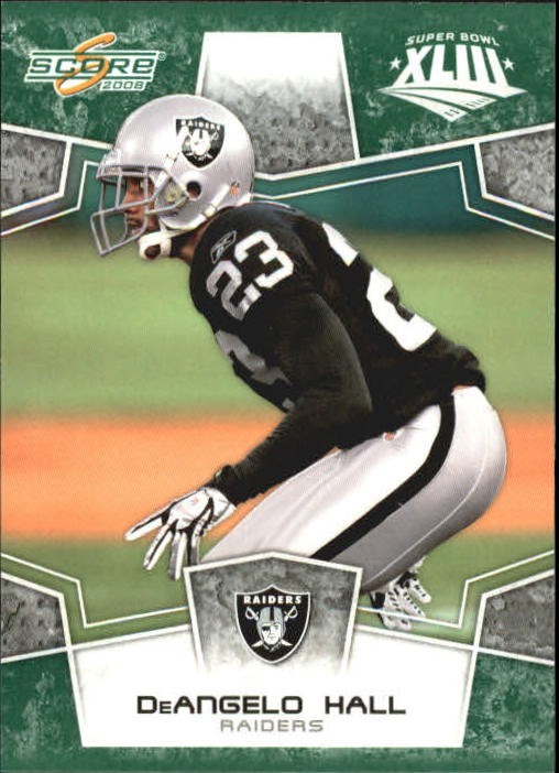 2008 Score Super Bowl XLIII Green #226 DeAngelo Hall - FB