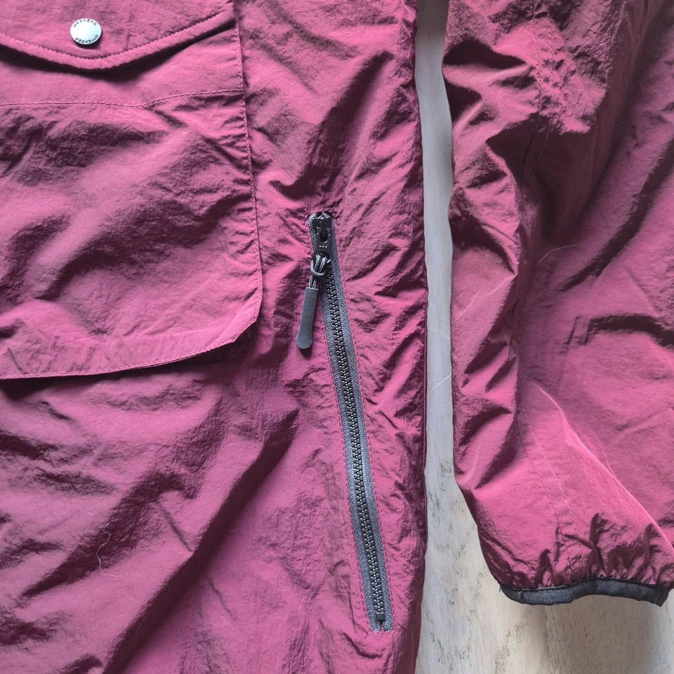 Weekend Offender Salinas Men's Jacket Size Large Burgundy Brand New With Tags - Image 4 of 4