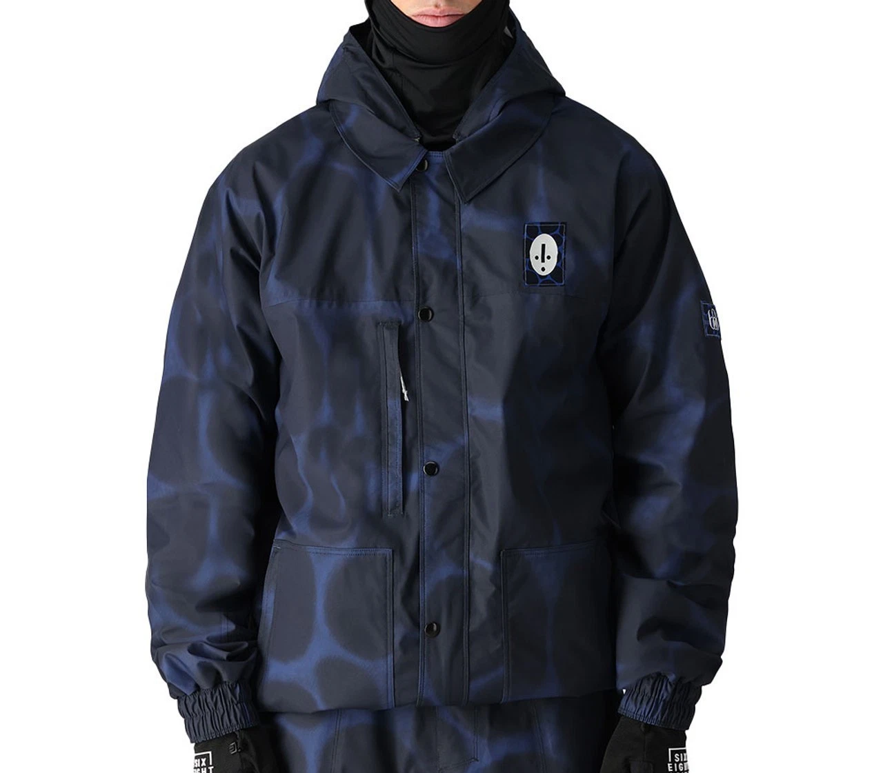 686 Men's DOJO Snow Jacket - Blue Airbrush - Large - NWT