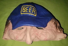 The Paper Magic Group Beer Hat Old Man Halloween Haunt Half Mask 2006