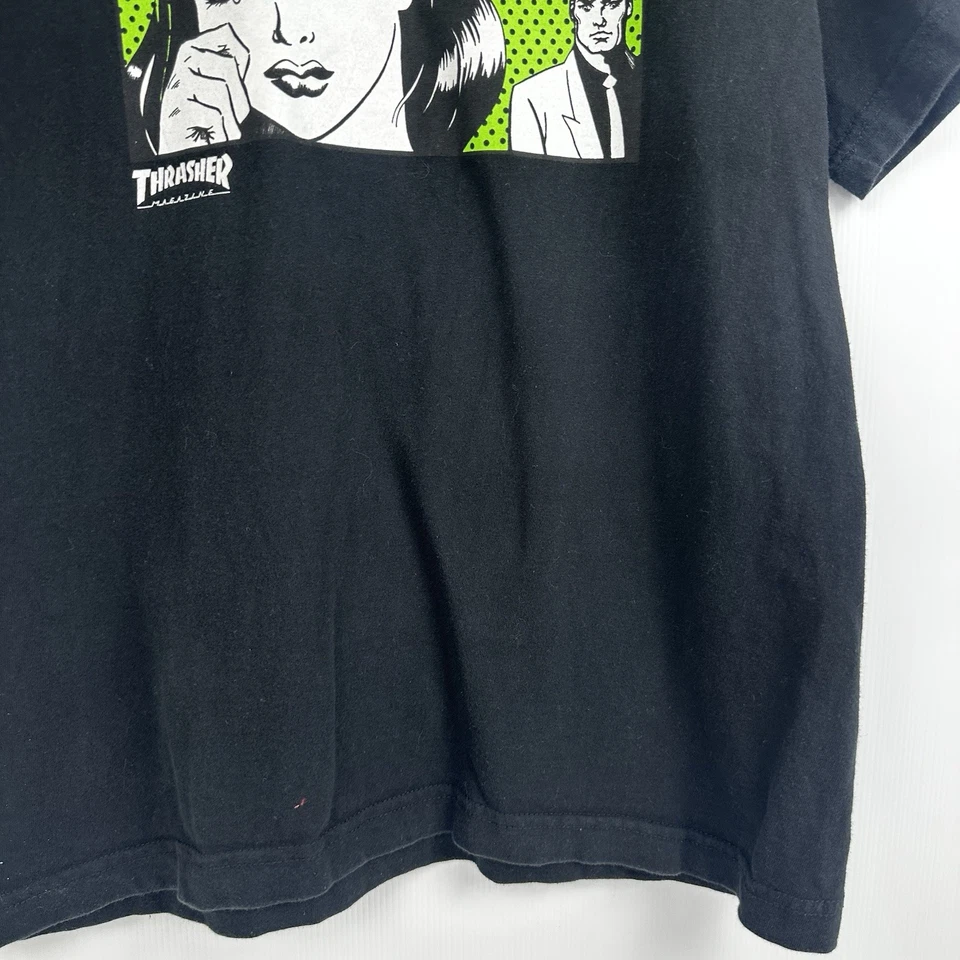 Vintage Y2K Thrasher “Oh God, Why Can’t My Boyfriend Skate” Tee Size Medium - image 3 of 4