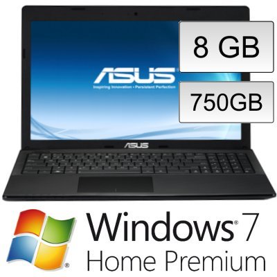 ASUS F55A - Intel Dual-Core 2 x 2.4GHz * 750 GB * 8 GB * Win7 HP * 15.6