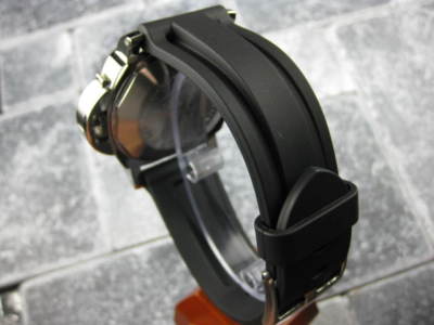 Neu 22mm HQ Schwarz Weich Gummi Taucher Armbanduhr Band Für Panerai Pam X1