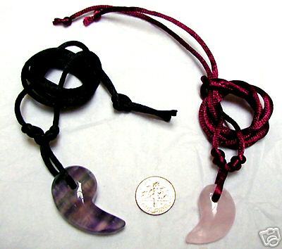 Knotted satin cord necklace for large magatama - Afbeelding 1 van 2