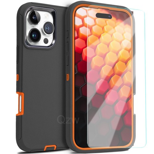 Shockproof Case For iPhone 16 15 14 Plus 13 12 11 Pro Max Case Screen Protector - Picture 11 of 17